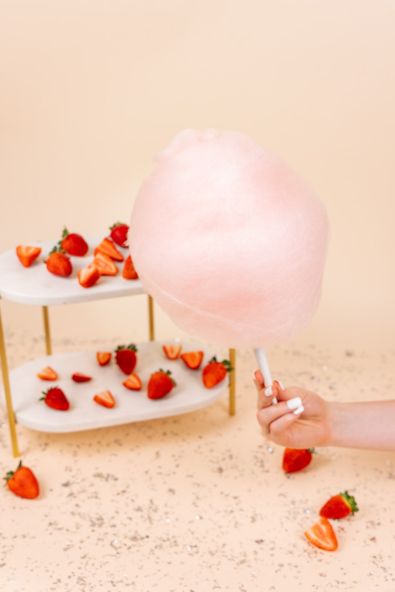 pink cotton candy strawberry